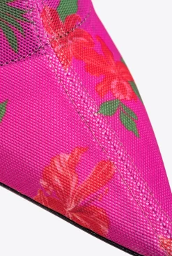 Chaussures|PINKO Bottines En Maille Imprimee Mult. Fuchsia/Rouge