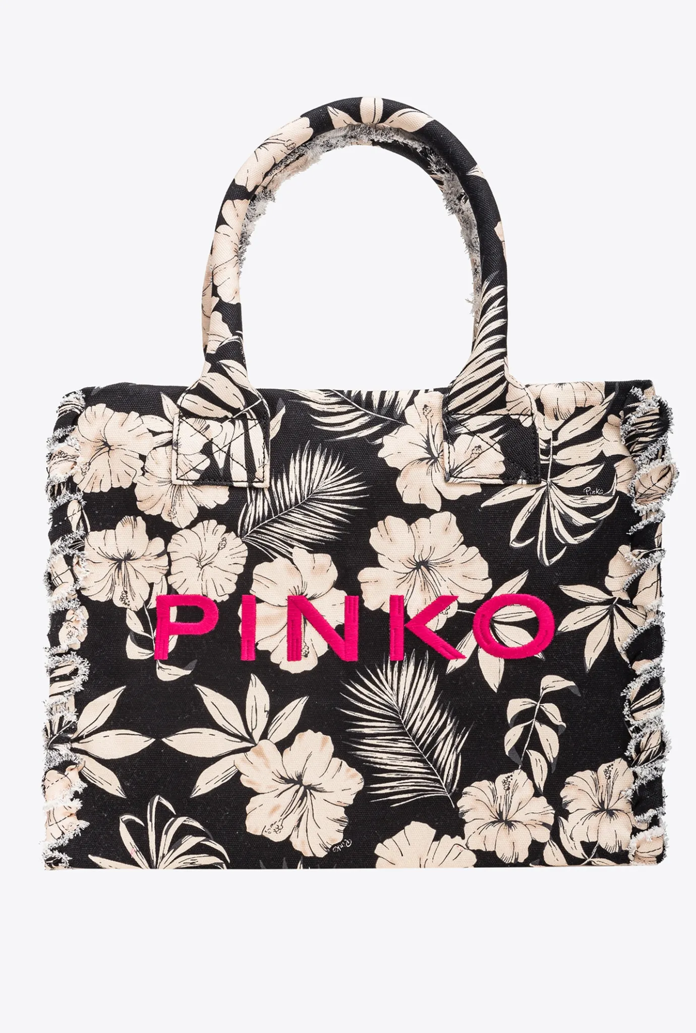 Sacs Cabas|PINKO Cabas De Plage Beach Noir/Beurre