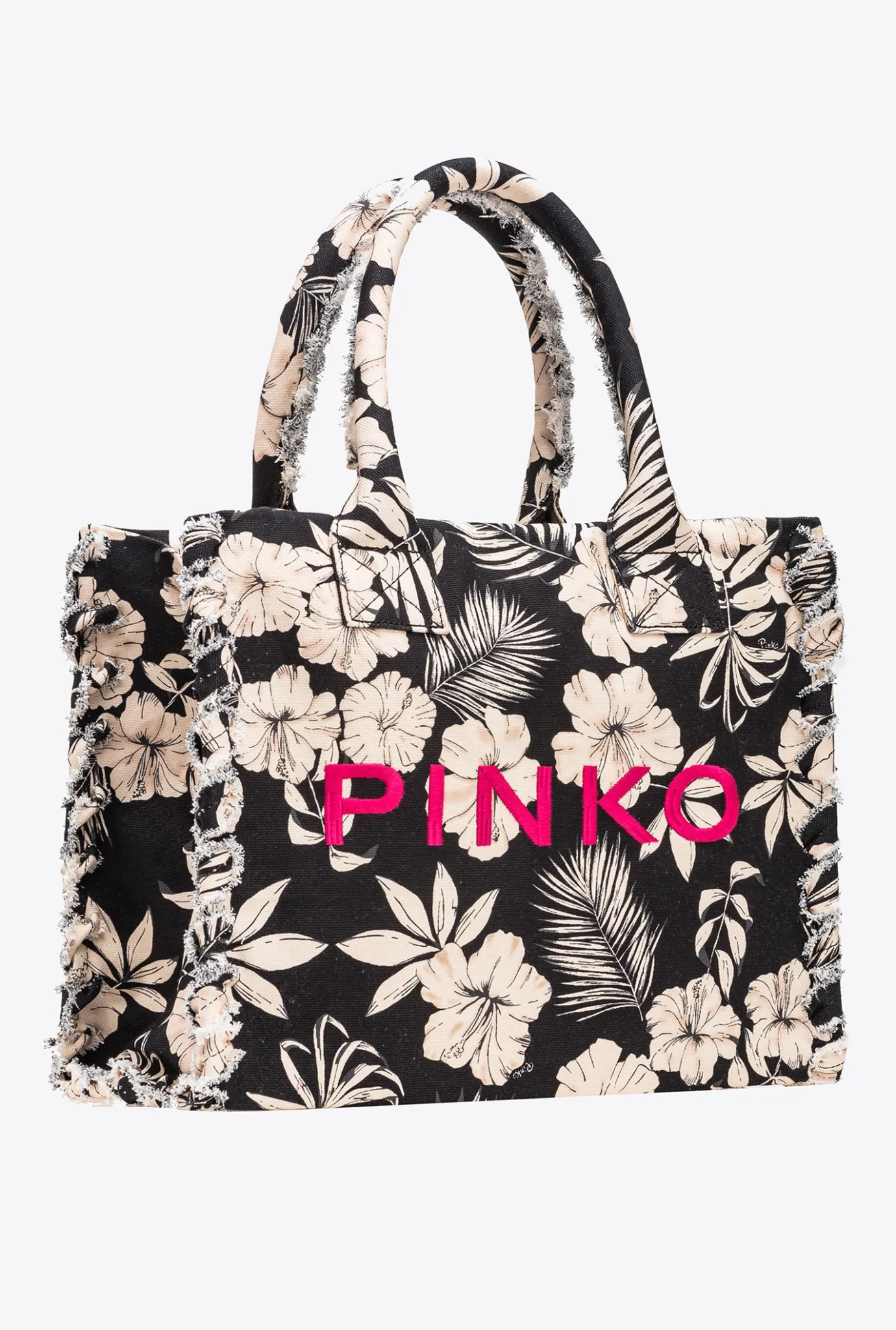 Sacs Cabas|PINKO Cabas De Plage Beach Noir/Beurre