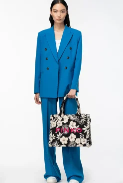Sacs Cabas|PINKO Cabas De Plage Beach Noir/Beurre
