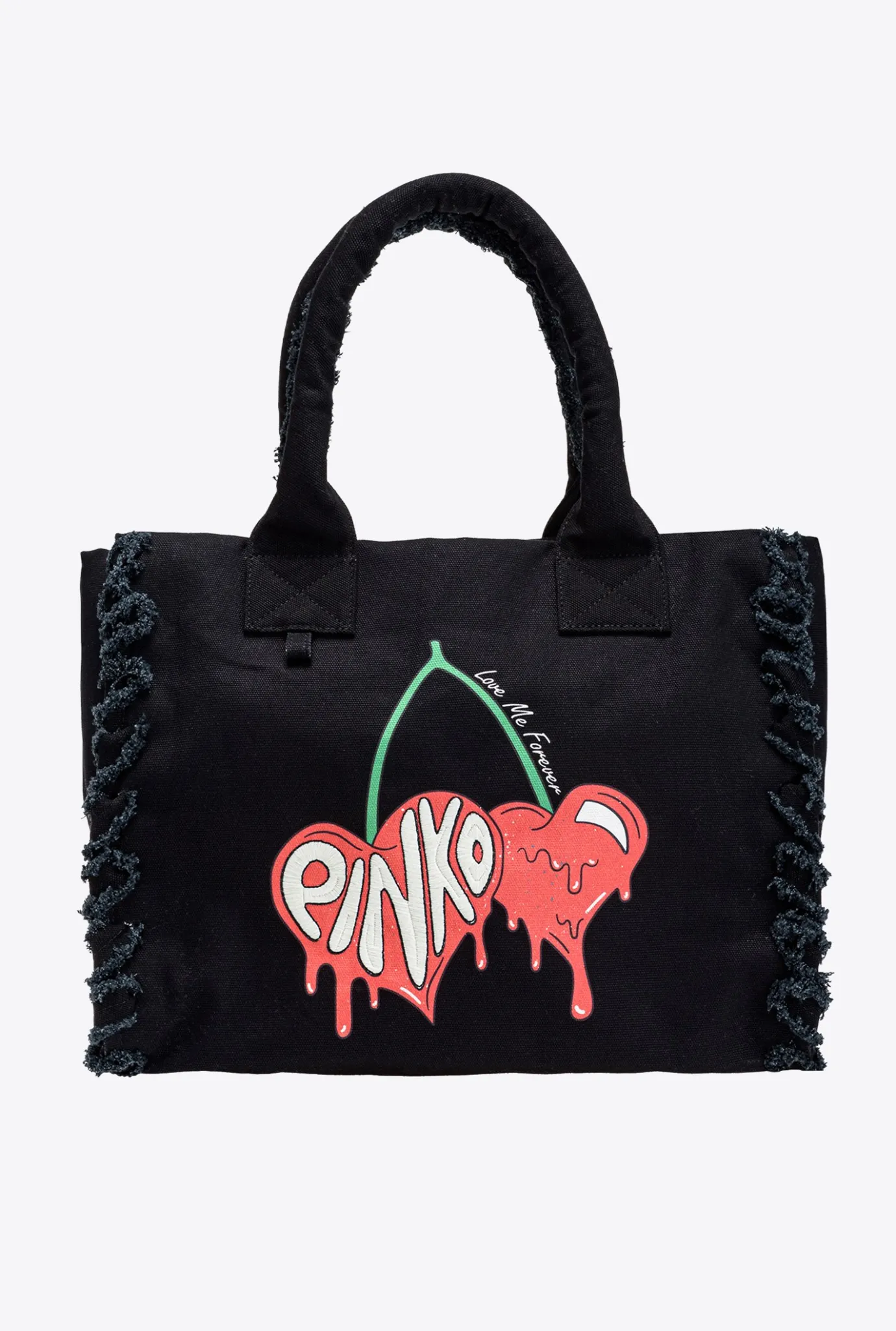 Sacs Cabas|PINKO Cabas De Plage Beach Noir Limousine