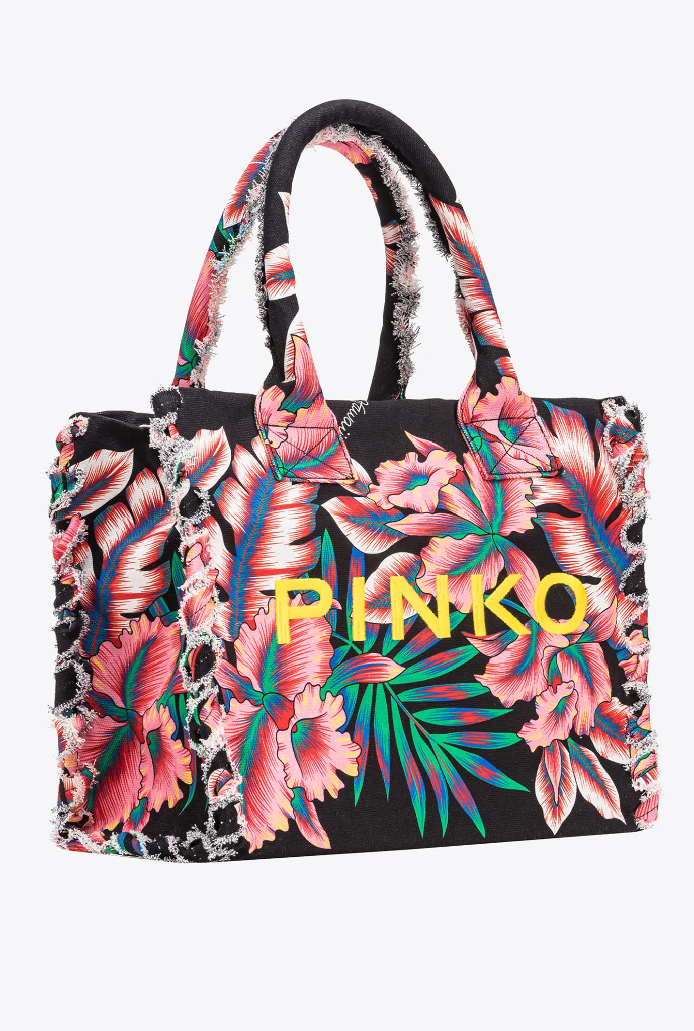 Sacs À Main|PINKO Cabas De Plage Beach Multi. Noir/Rouge