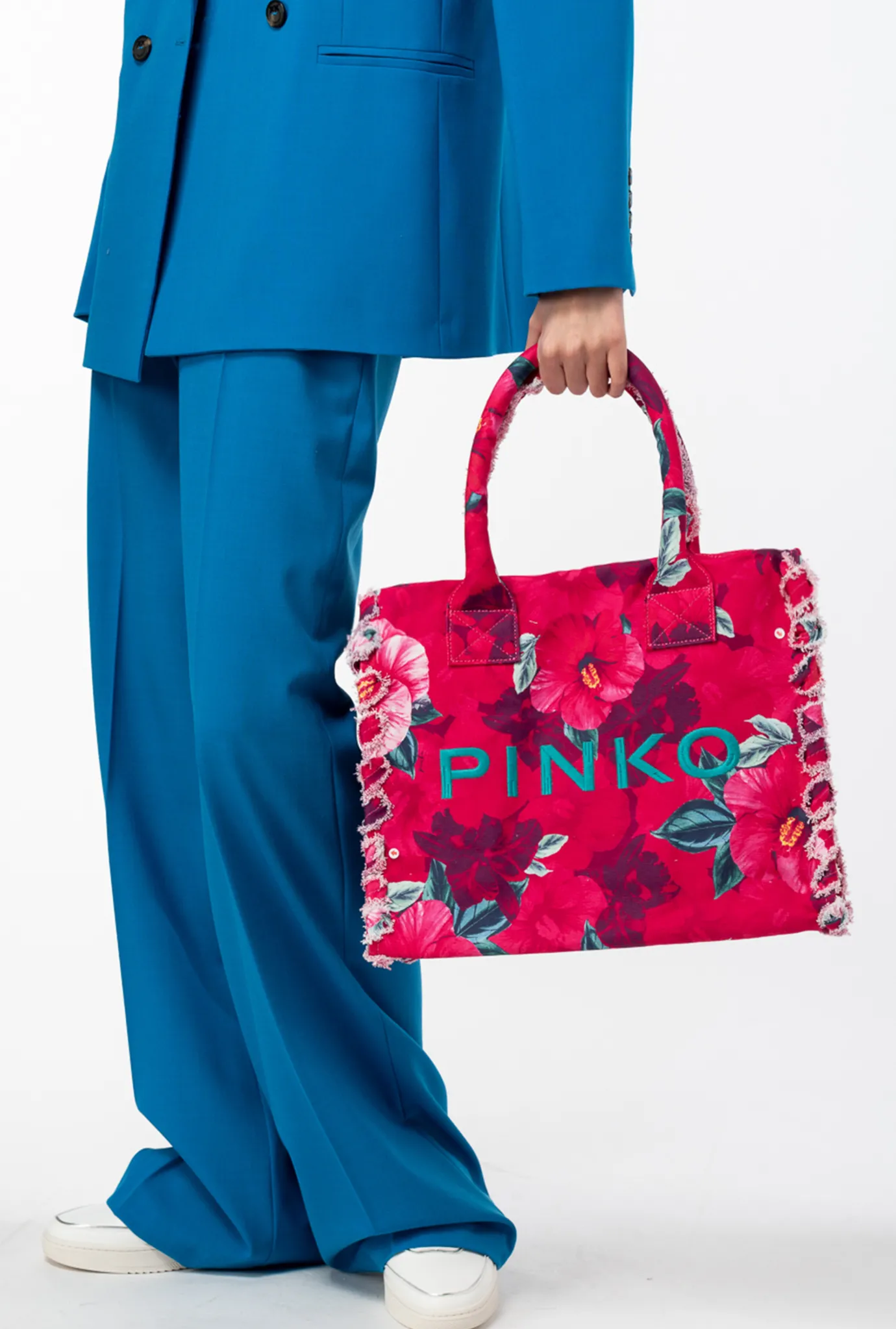 Sacs Cabas|PINKO Cabas De Plage Beach Multi.Fuchsia/Rose