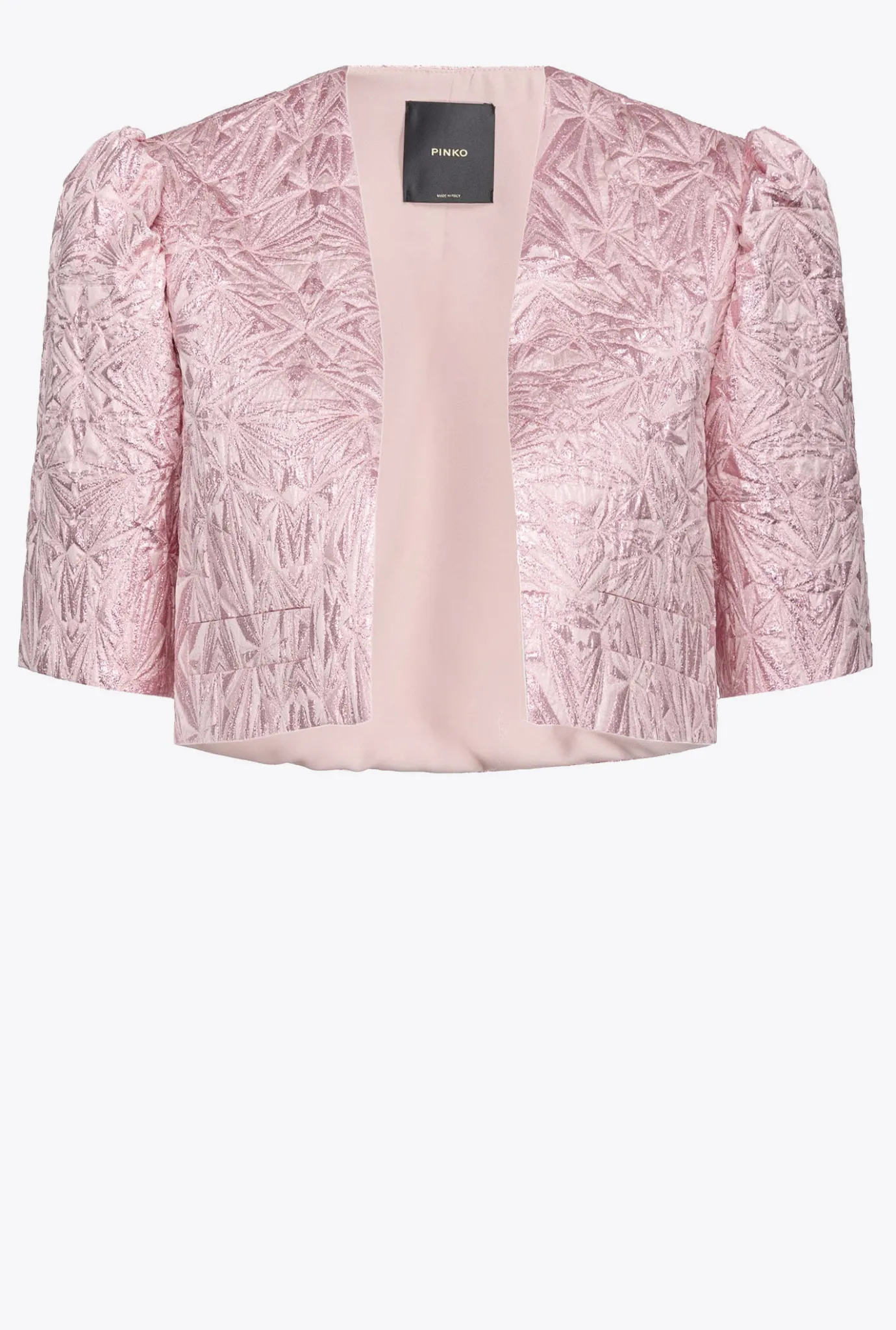 Vestes|PINKO Cache-Epaules En Jacquard Lame Brume Mauve