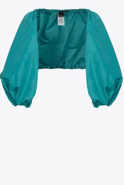 Autres Accessoires|PINKO Cache-Epaules En Taffetas Bleu Ciel-Marine