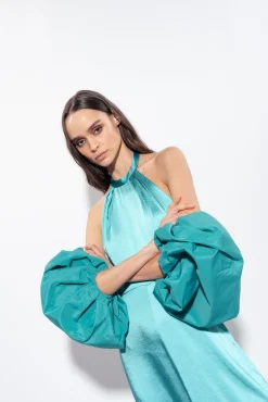 Autres Accessoires|PINKO Cache-Epaules En Taffetas Bleu Ciel-Marine