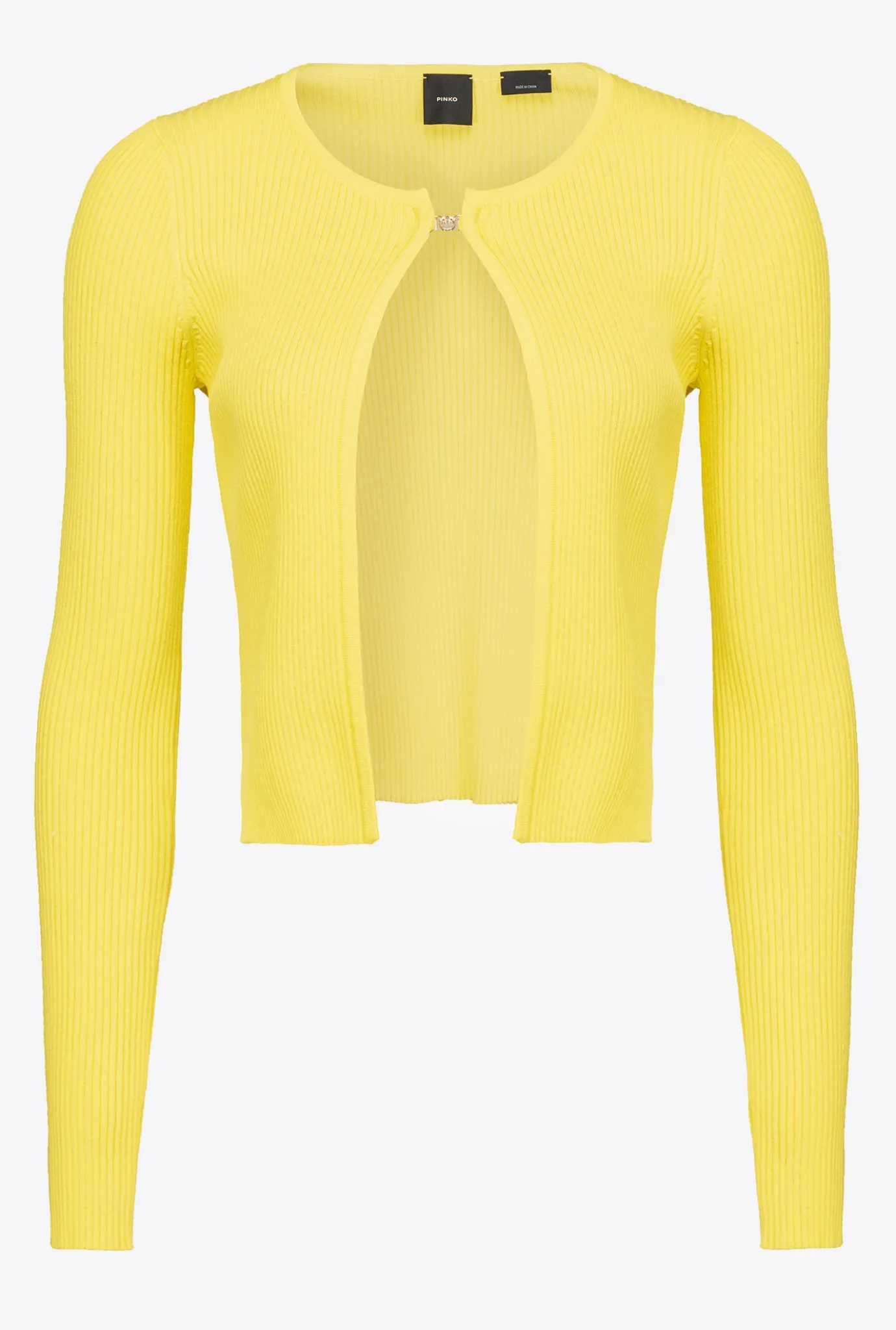 Pièces En Maille|PINKO Cardigan Bord A Bord Cotele Vert - Solfatare