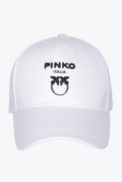 Autres Accessoires|PINKO Casquette De Base-Ball Love Birds Blanc Brill.