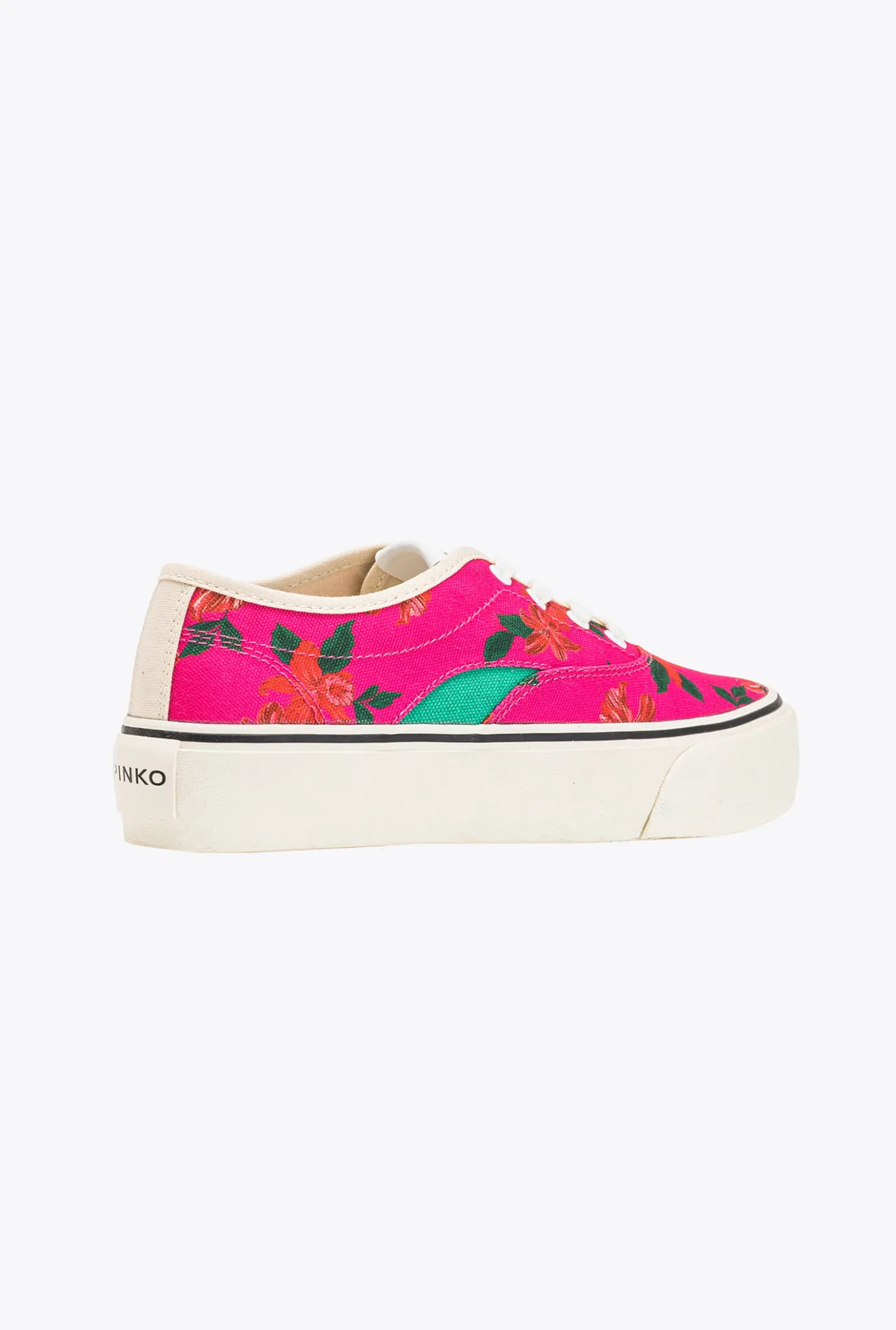Chaussures|PINKO Chaussures De Skate A Imprime Floral Multicolore Fuchsia/Vert