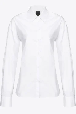 Chemises Et Blouses|PINKO Chemise Bustier En Popeline Blanc Brill.