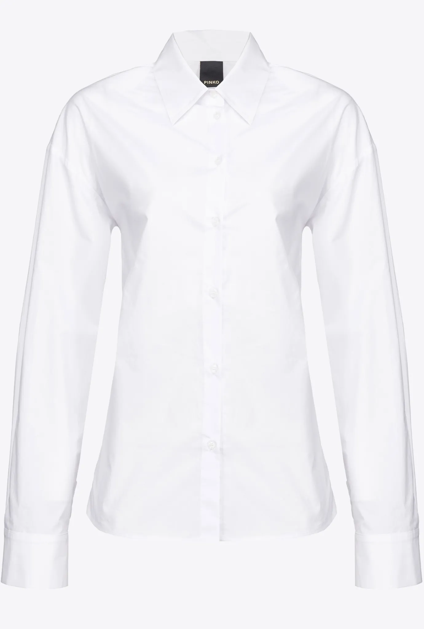Chemises Et Blouses|PINKO Chemise Bustier En Popeline Blanc Brill.