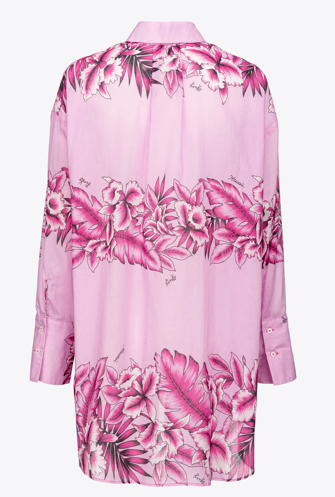 Chemises Et Blouses|PINKO Chemise Longue A Imprime Tropical Pluie Du Soir