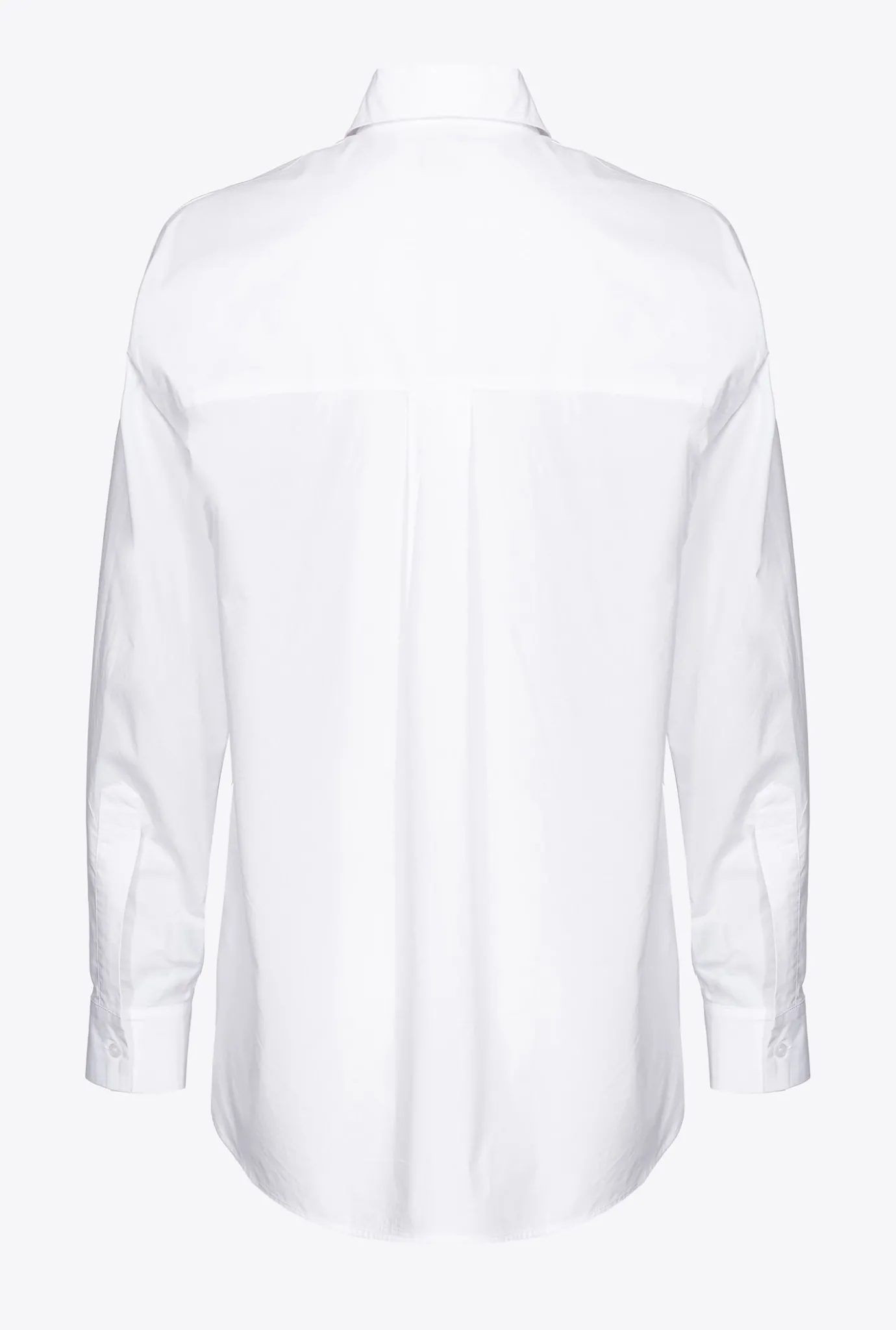 Chemises Et Blouses|PINKO Chemise Oversize Avec Broderie Blanc Brill.