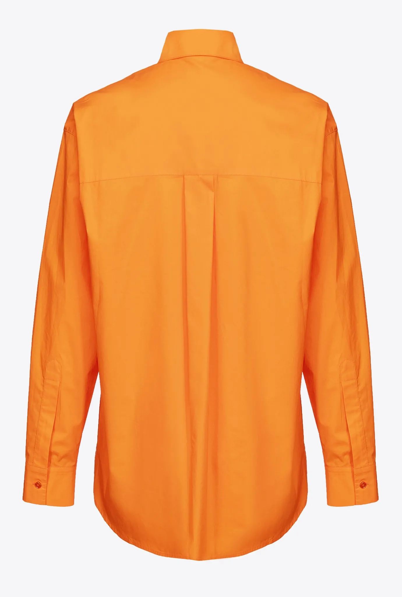 Chemises Et Blouses|PINKO Chemise Oversize Avec Broderie Orange Vibrant