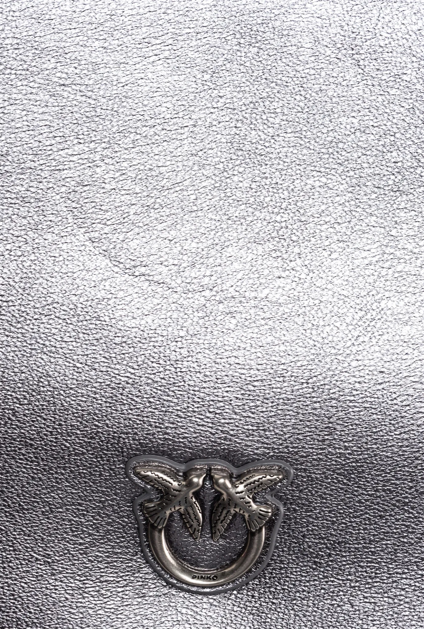 Sacs De Soirée|PINKO Classic Flat Love Bag Lame Argent-Vieil Argent