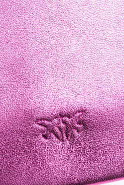Sacs De Soirée|PINKO Classic Flat Love Bag Lame Rose Pinko-Or Antique
