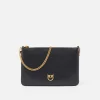 Sacs À Bandoulière|PINKO Classic Flat Love Bag Simply Noir-Vieil Or