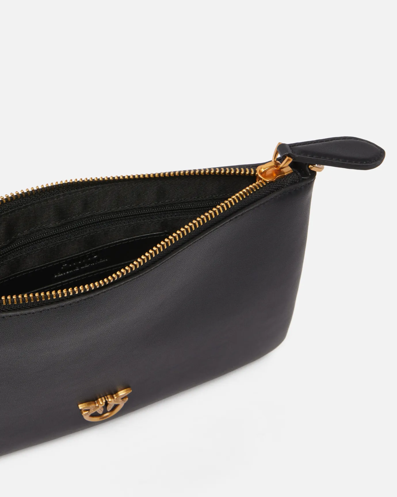 Sacs À Bandoulière|PINKO Classic Flat Love Bag Simply Noir-Vieil Or