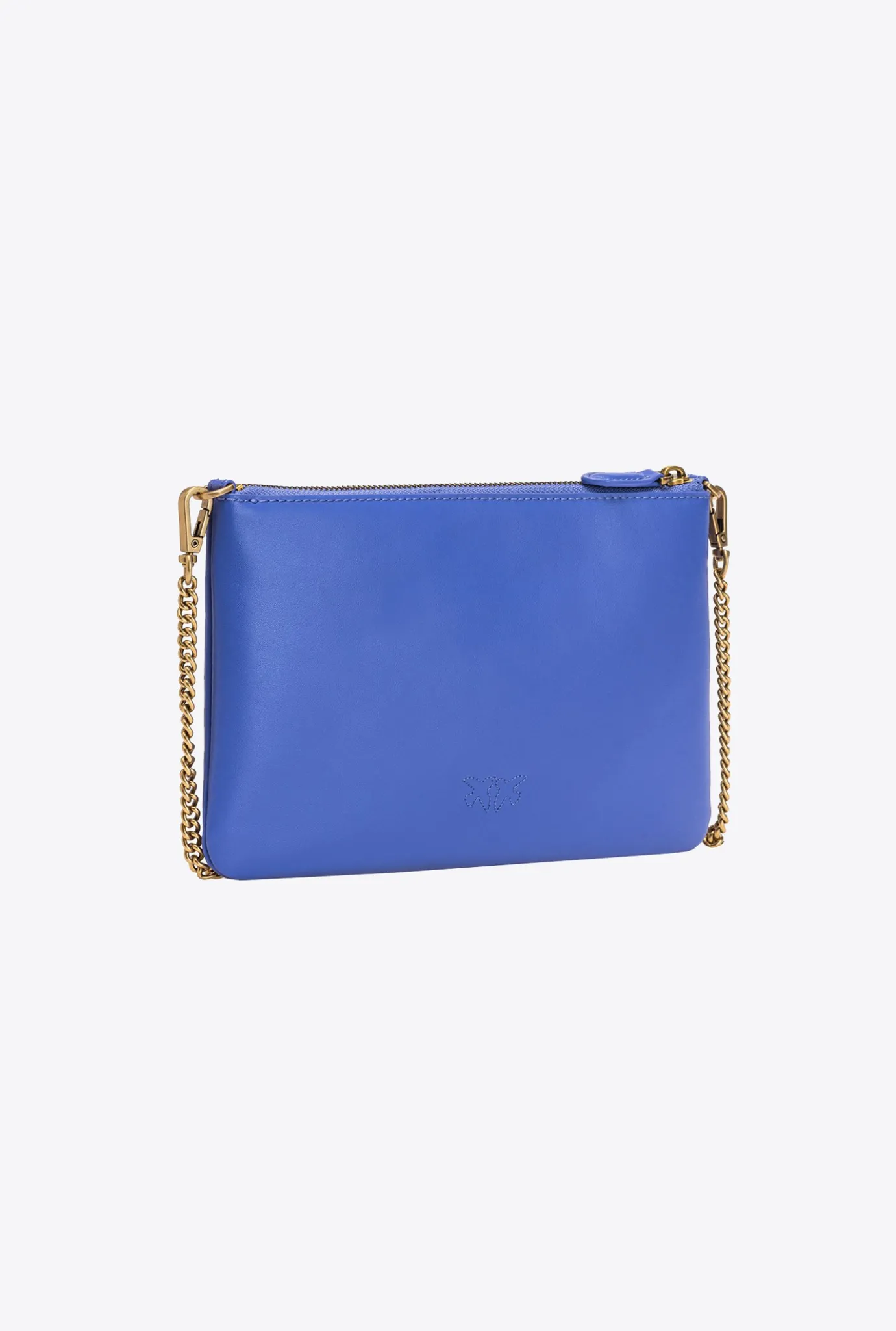 Sacs À Bandoulière|PINKO Classic Flat Love Bag Simply Bleu Corse-Or Antique