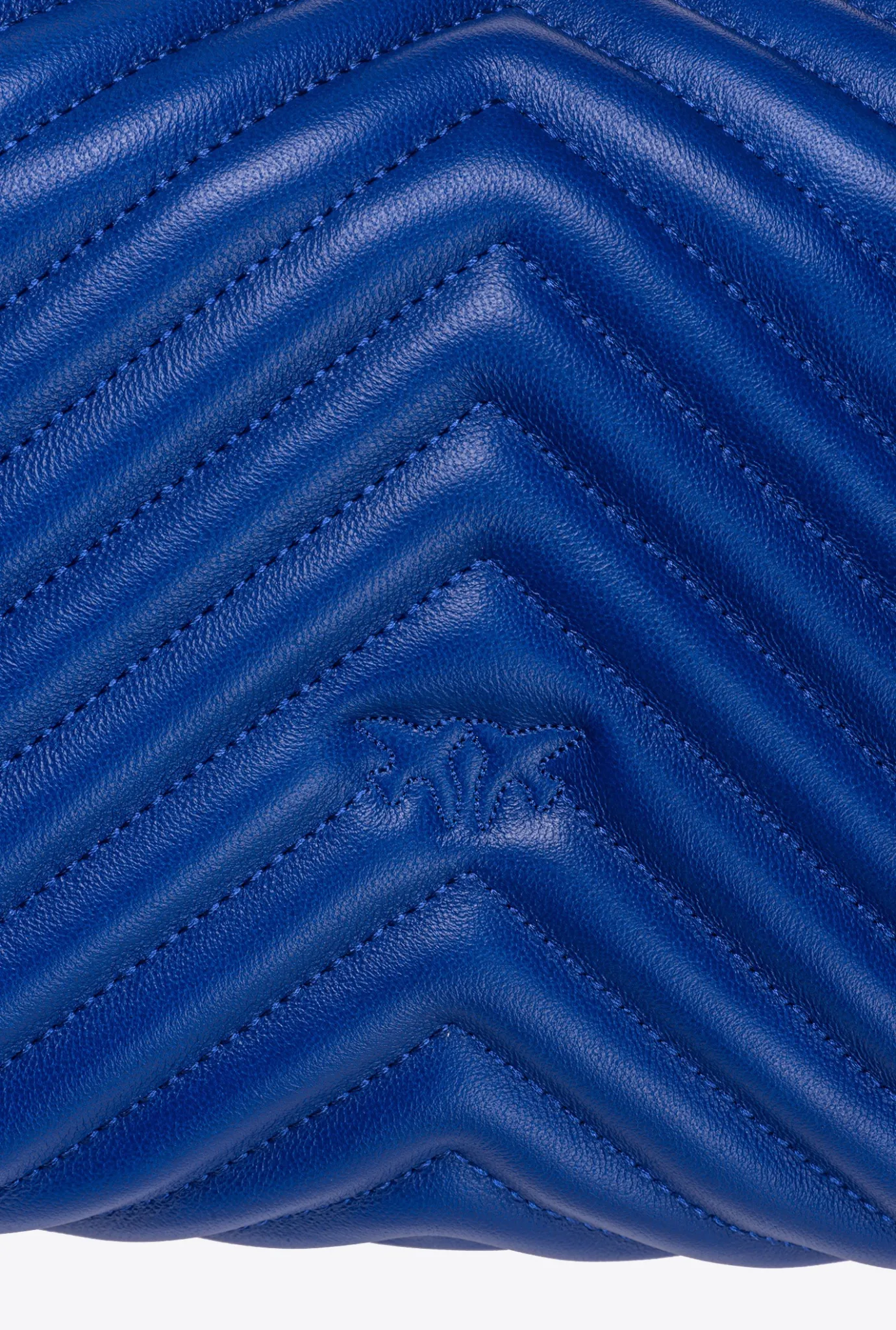 Sacs À Main|PINKO Classic Lady Love Bag Puff Chevron Bleu Clematite-Or Antique