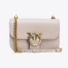 Sacs À Bandoulière|PINKO Classic Love Bag Bell Simply Gris Manchot-Or Antique