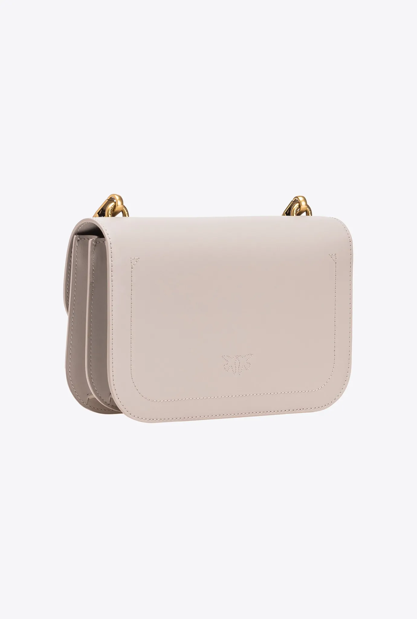 Sacs À Bandoulière|PINKO Classic Love Bag Bell Simply Gris Manchot-Or Antique