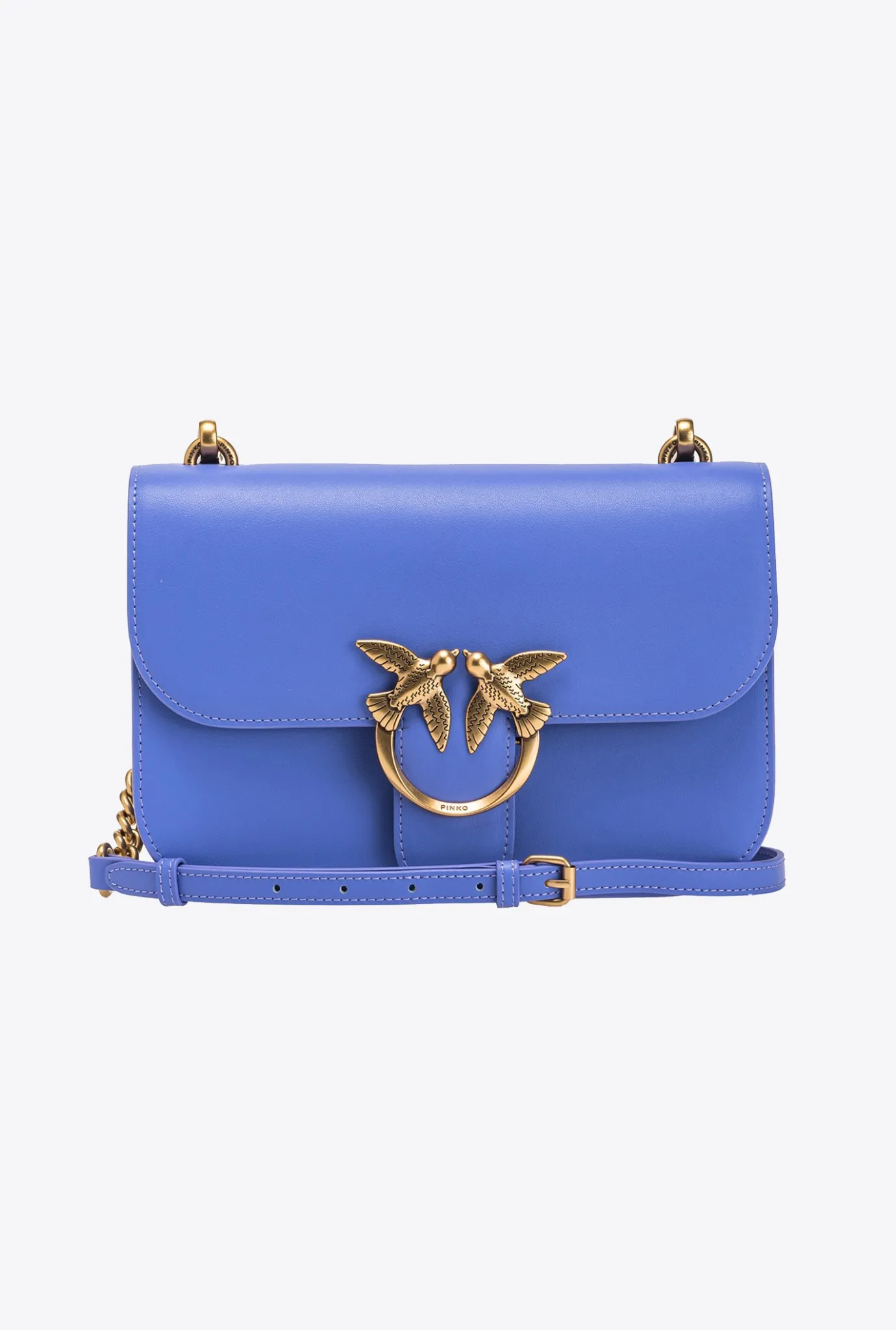Sacs À Bandoulière|PINKO Classic Love Bag Bell Simply Bleu Corse-Or Antique