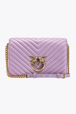 Sacs À Bandoulière|PINKO Classic Love Bag Click Chevron Iris-Or Antique