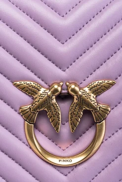 Sacs À Bandoulière|PINKO Classic Love Bag Click Chevron Iris-Or Antique