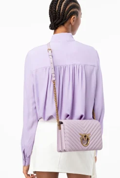 Sacs À Bandoulière|PINKO Classic Love Bag Click Chevron Iris-Or Antique