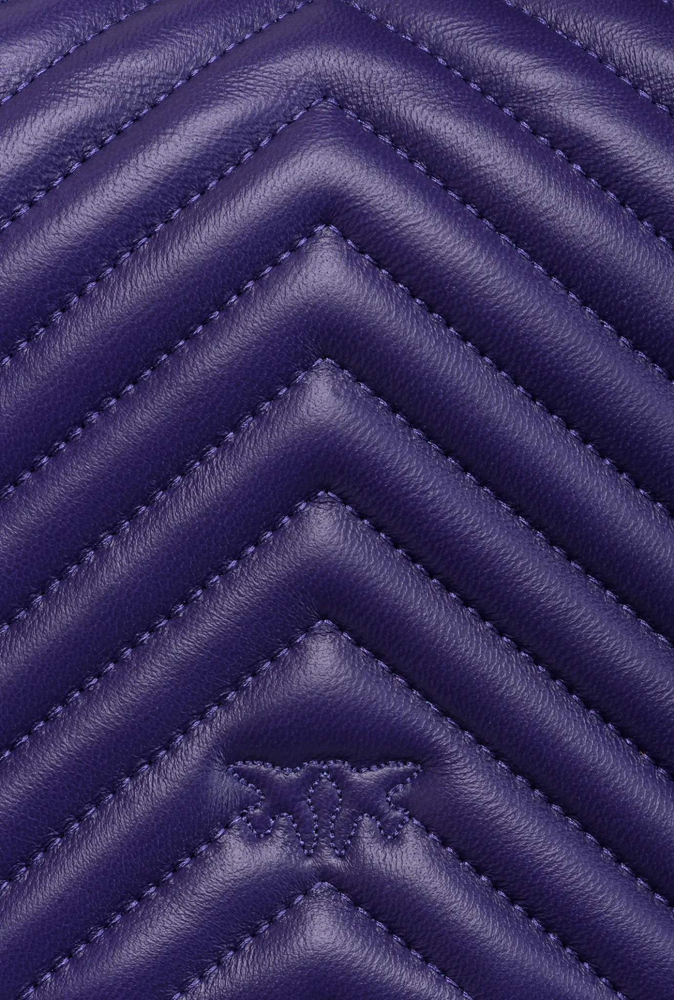 Sacs À Bandoulière|PINKO Classic Love Bag Click Chevron Violet Frangipanier-Or Antique