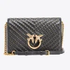 Sacs À Bandoulière|PINKO Classic Love Bag Click Chevron Studs Noir-Vieil Or