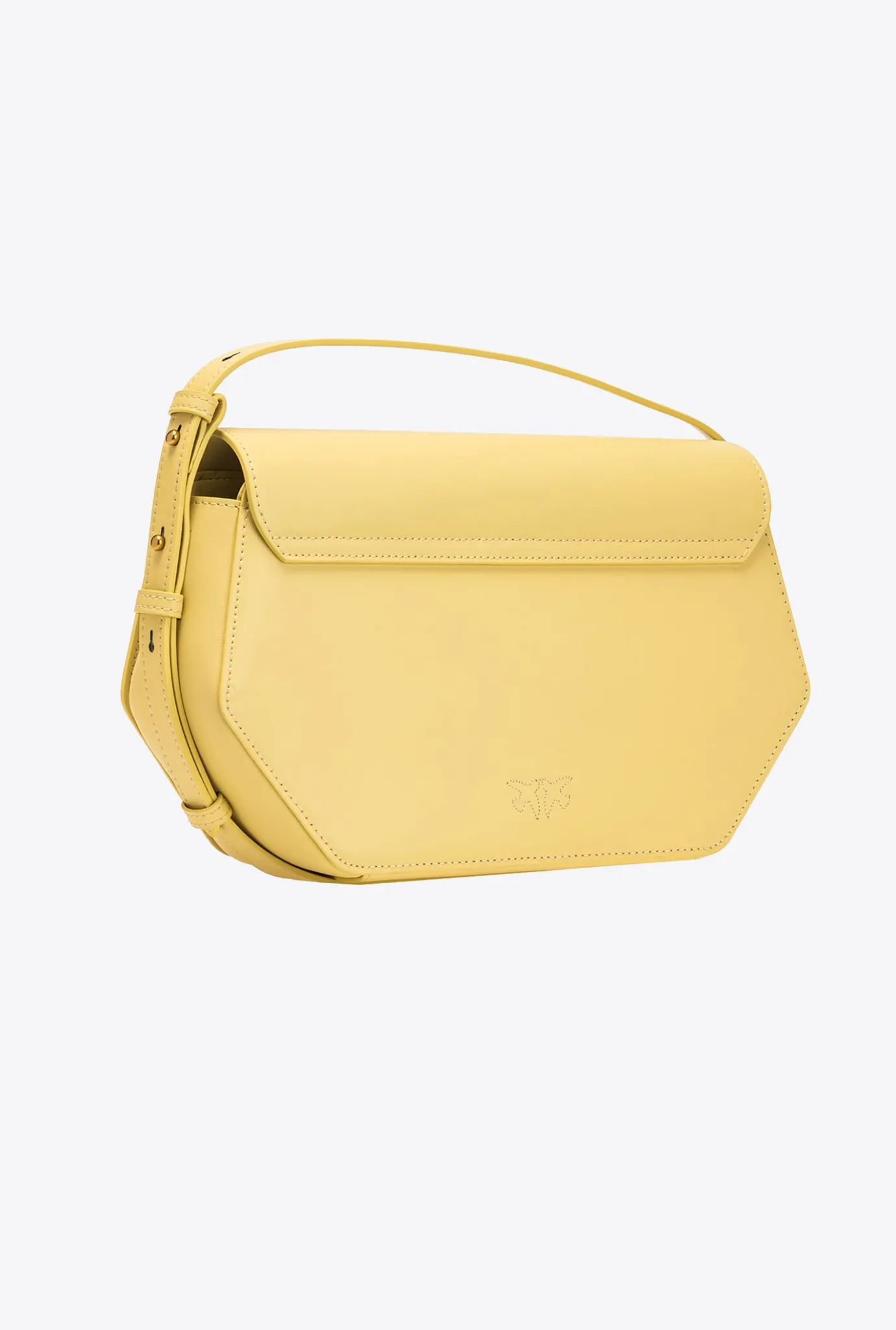 Sacs À Main|PINKO Classic Love Bag Click Exagon Simply Jaune Aqueux-Or Antique
