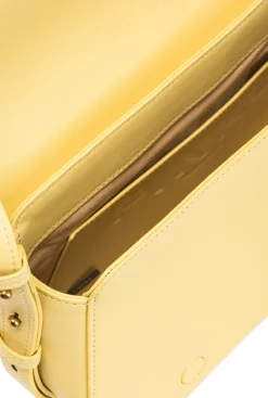 Sacs À Main|PINKO Classic Love Bag Click Exagon Simply Jaune Aqueux-Or Antique