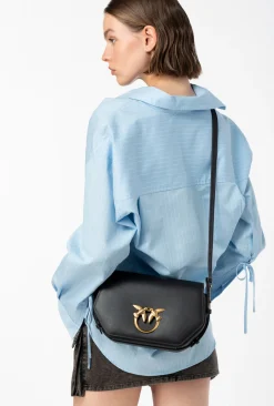 Sacs À Main|PINKO Classic Love Bag Click Exagon Simply Noir-Vieil Or