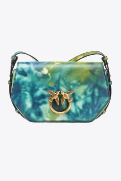 Sacs À Main|PINKO Classic Love Bag Click Exagon Tie-Dye Sarcelle-Or Antique