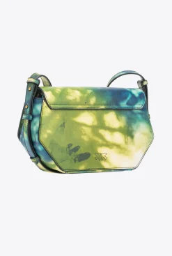 Sacs À Main|PINKO Classic Love Bag Click Exagon Tie-Dye Sarcelle-Or Antique