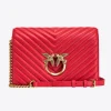 Sacs À Bandoulière|PINKO Classic Love Bag Click V Quilt Rouge-Or Antique