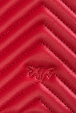 Sacs À Bandoulière|PINKO Classic Love Bag Click V Quilt Rouge-Or Antique