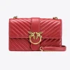 Sacs À Bandoulière|PINKO Classic Love Bag Icon Chevron Rouge Rubis-Or Antique