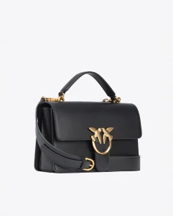 Sacs À Main|PINKO Classic Love Bag Light Simply Noir-Vieil Or