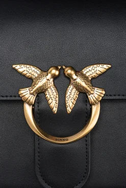 Sacs À Main|PINKO Classic Love Bag Light Simply Noir-Vieil Or