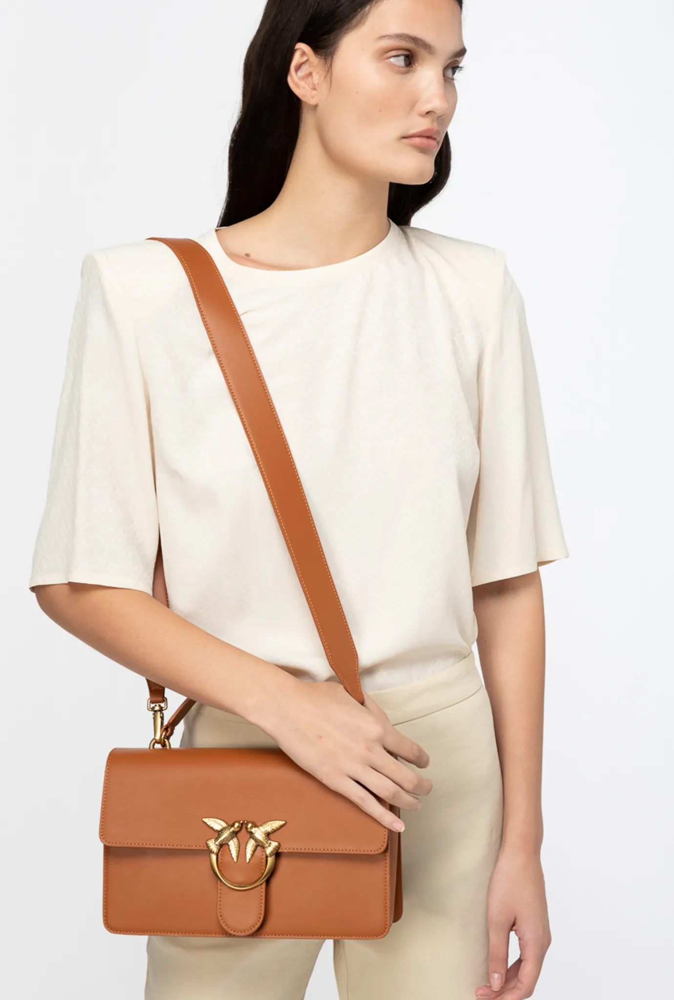 Sacs À Main|PINKO Classic Love Bag Light Simply Cognac-Or Antique