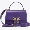 Sacs À Main|PINKO Classic Love Bag One Light Simply A Anse Superieure Violet Frangipanier-Or Antique