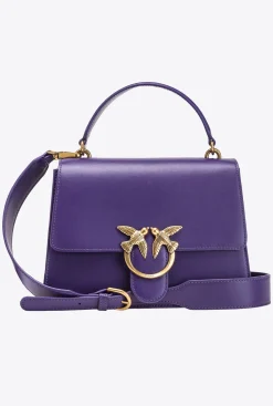 Sacs À Main|PINKO Classic Love Bag One Light Simply A Anse Superieure Violet Frangipanier-Or Antique