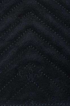Sacs À Main|PINKO Classic Love Bag One Light Suede A Anse Superieure Noir-Vieil Or