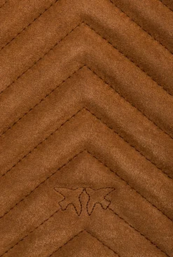 Sacs À Main|PINKO Classic Love Bag One Light Suede A Anse Superieure Cognac-Or Antique