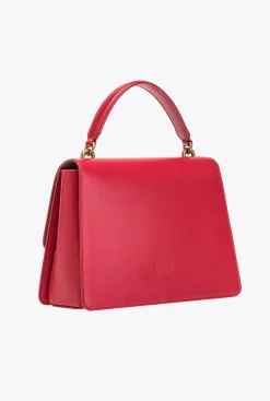 Sacs À Main|PINKO Classic Love Bag One Light Simply A Anse Superieure Rouge Grenat-Or Antique