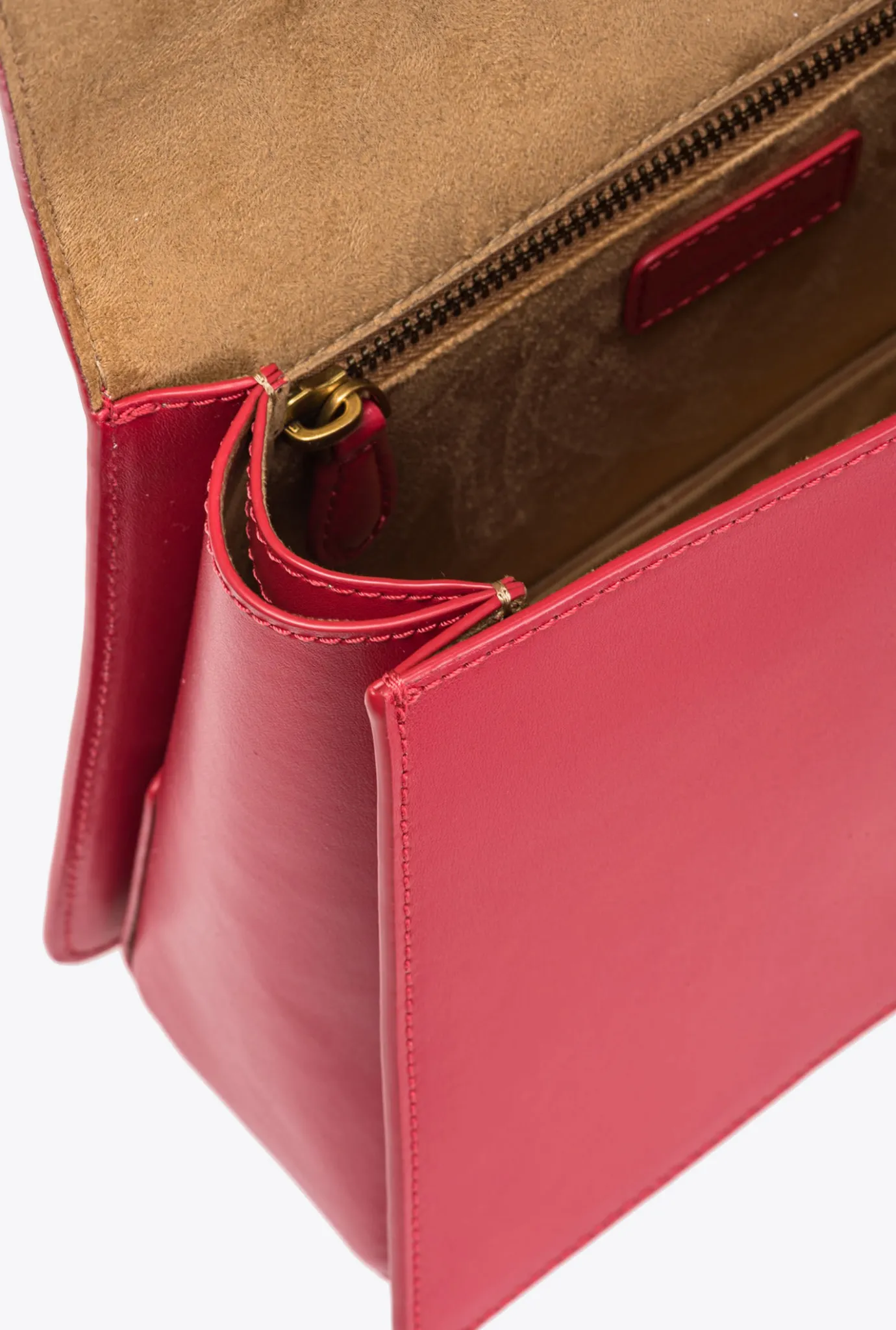 Sacs À Main|PINKO Classic Love Bag One Light Simply A Anse Superieure Rouge Grenat-Or Antique