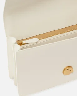 Sacs Portés Épaule|PINKO Classic Love Bag One Simply Blanc+Blanc-Or Antique